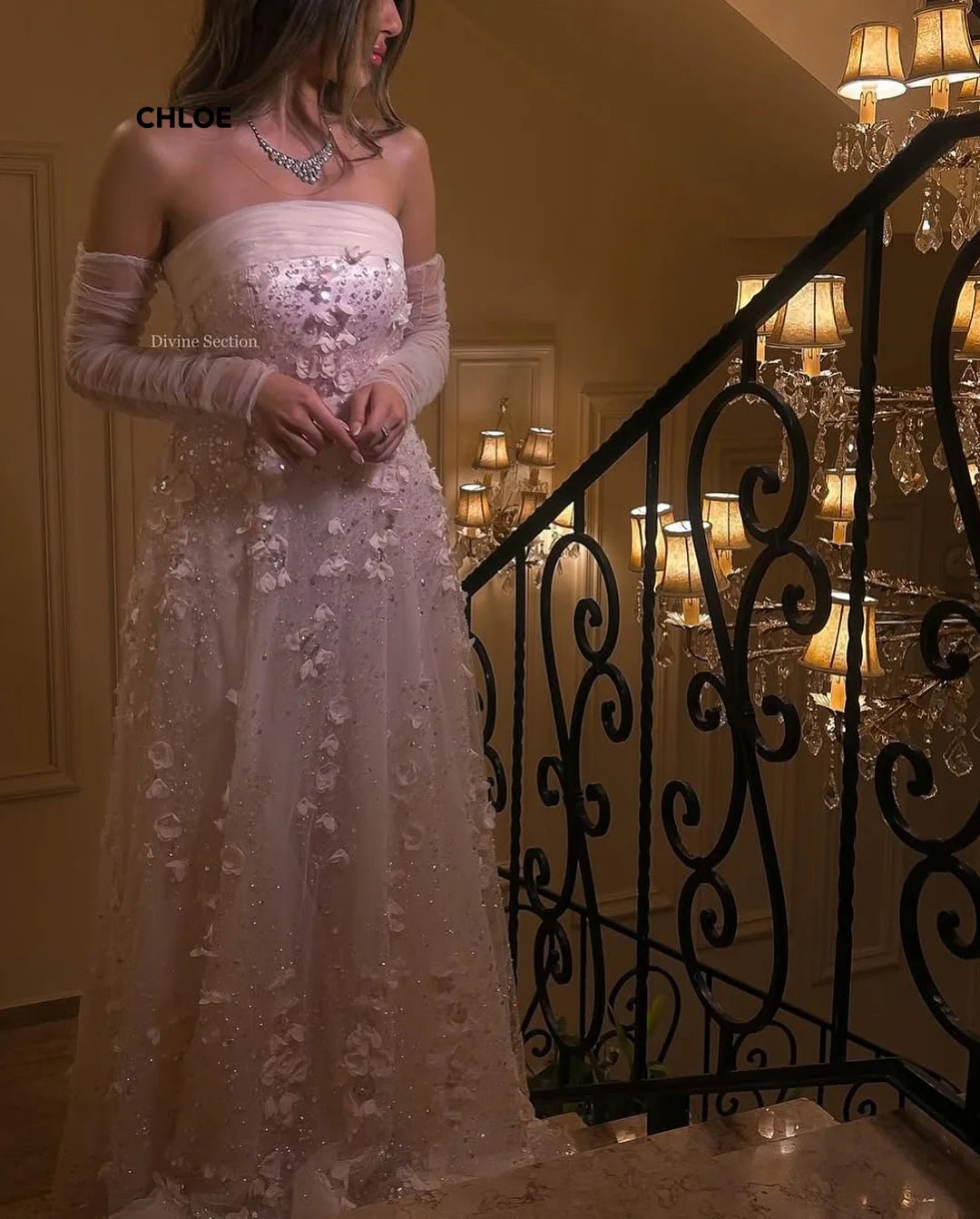 Off-shoulder Evening Dresses Woman Elegant Luxury 2025 Dresses for Special Occasions Custom Made Line A Short Sleeve Robe Soiree