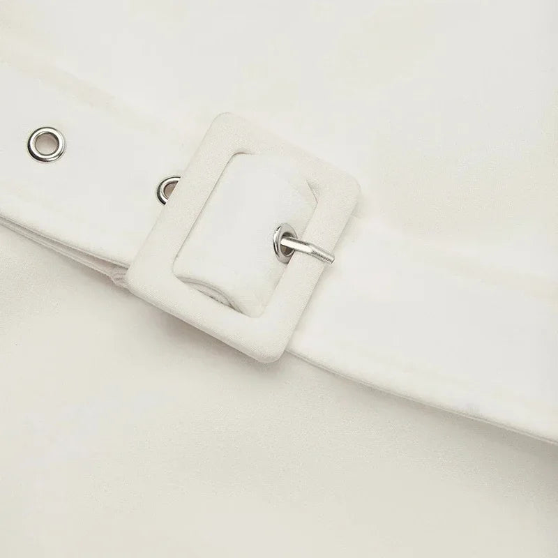 Elegant Party Dresses For Women Off Shoulder Half Sleeve High Waisted A-Line Long Dress Casual Women Offfice Dress White Robe