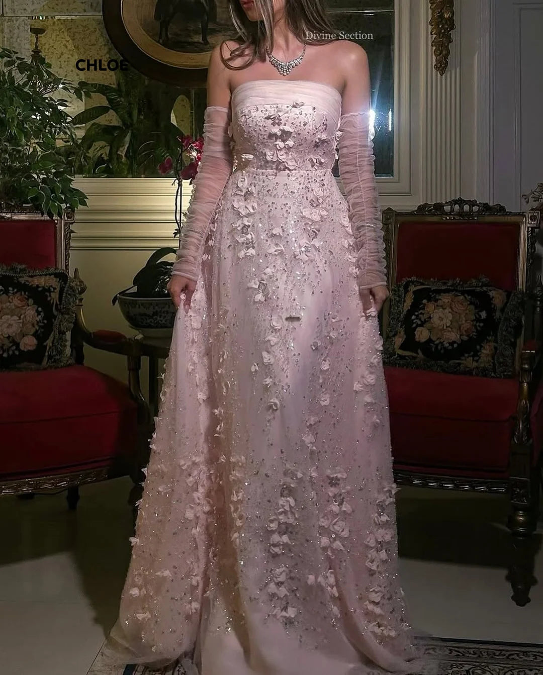 Off-shoulder Evening Dresses Woman Elegant Luxury 2025 Dresses for Special Occasions Custom Made Line A Short Sleeve Robe Soiree