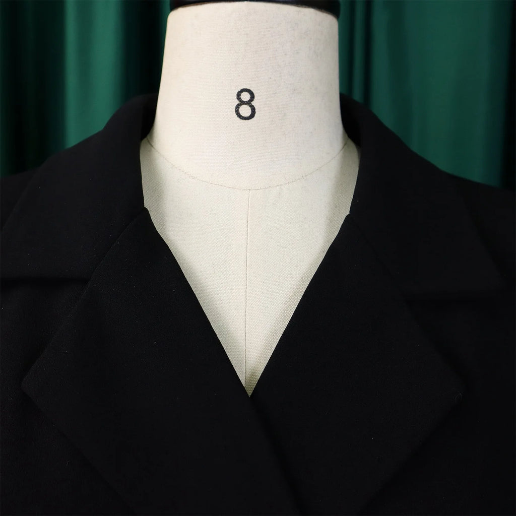 Elegant Dresses for Woman 2024 Autumn Winter New Trends Notched Collar Full Sleeve Sashes Pleated Mid Calf Solid Fashion Dress