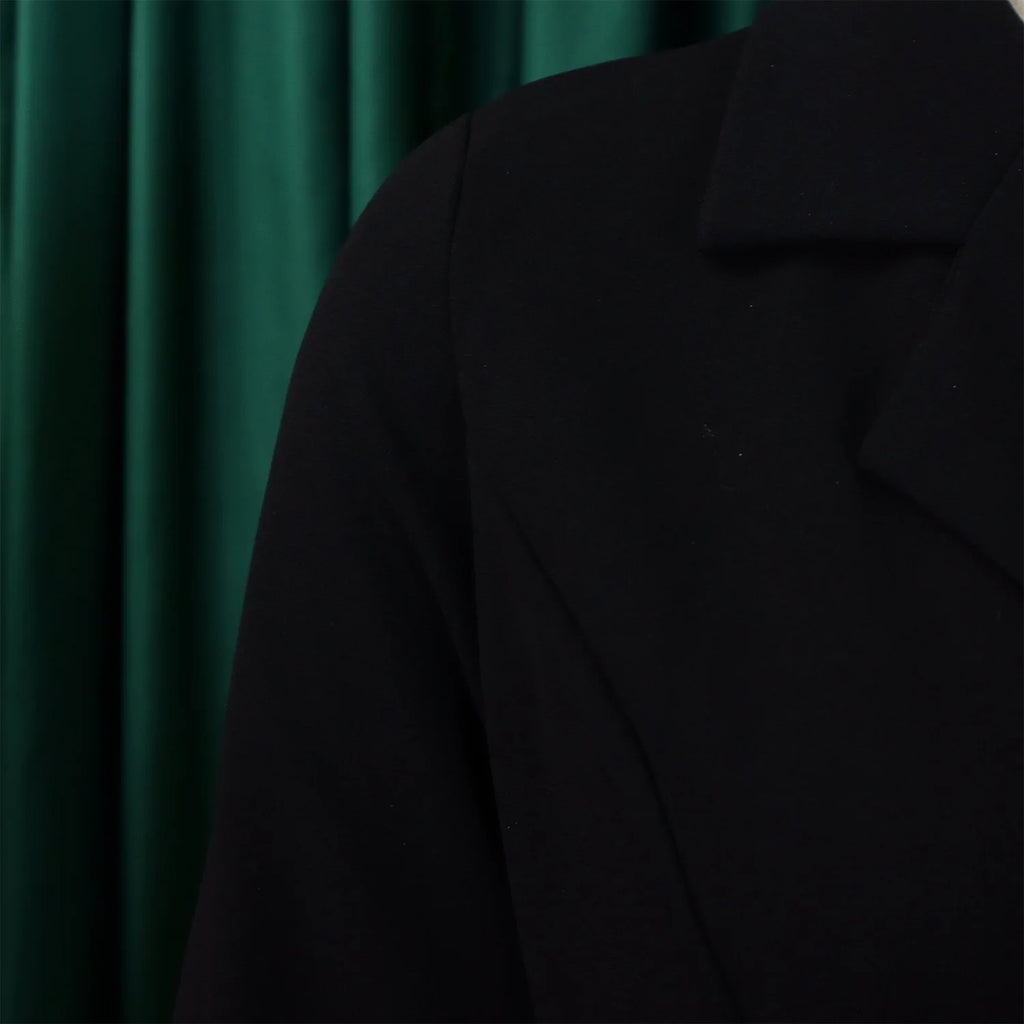 Elegant Dresses for Woman 2024 Autumn Winter New Trends Notched Collar Full Sleeve Sashes Pleated Mid Calf Solid Fashion Dress